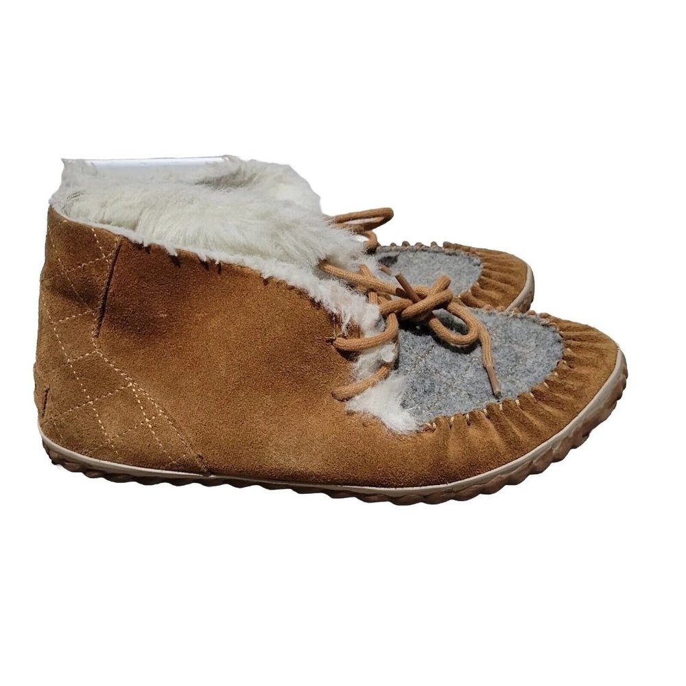 Sorel Out N About Moc Moccasin Shoe Slipper Brown Tan NL2356-286 Women's Size 8